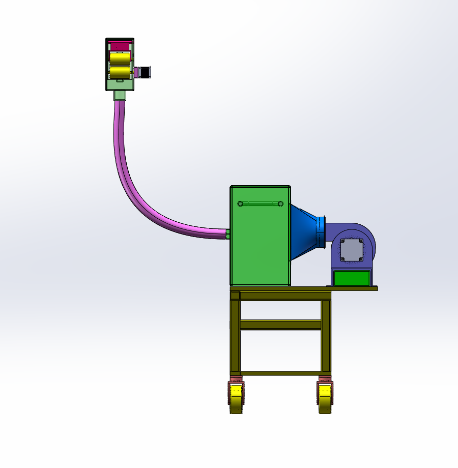 气吸金银花采摘机设计（SW+CAD+说明书）